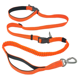 6-in-1 Multifunctional Dog Leash - Hands-Free, Adjustable & Reflective Pet Walking Lead