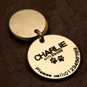 BuddyGlee Custom Brass Tag Bundle - Double Tag Tiered Set | Integrated Slot, Seamless Layered Design