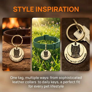 BuddyGlee Custom Brass Tag Bundle - Double Tag Tiered Set | Integrated Slot, Seamless Layered Design
