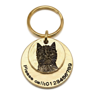 BuddyGlee Custom Brass Tag Bundle - Double Tag Tiered Set | Integrated Slot, Seamless Layered Design