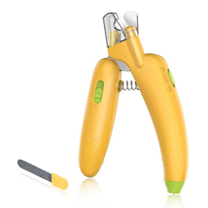 Pet Nail Clippers with LED Light & Safety Guard for Dogs & Cats