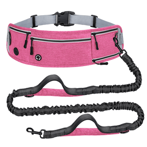 Hands - Free Running Waist Bag with Dog Leash - Reflective Waterproof Belt for Jogging Walking - BuddyGlee Pets