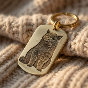 BuddyGlee Custom Brass Military Tag - Deep Engraved & Handmade | Authentic Shield Shape, Standard 2.0"