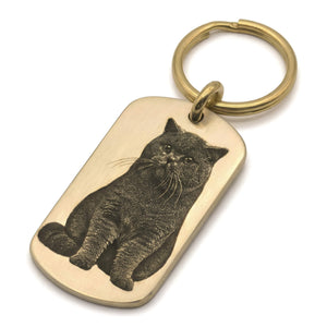 BuddyGlee Custom Brass Military Tag - Deep Engraved & Handmade | Authentic Shield Shape, Standard 2.0"