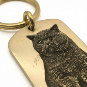 BuddyGlee Custom Brass Military Tag - Deep Engraved & Handmade | Authentic Shield Shape, Standard 2.0"