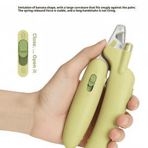 LED Pet Nail Clippers with UV Light - Professional Dog & Cat Nail Trimmer with Safety Guard - BuddyGlee Pets