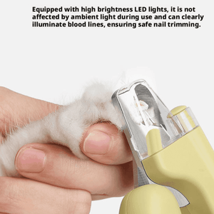 LED Pet Nail Clippers with UV Light - Professional Dog & Cat Nail Trimmer with Safety Guard - BuddyGlee Pets