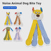 Noise Animal Dog Bite Toy collection with sound paper and BB squeaker, designed for interactive fun and dental care for dogs.
