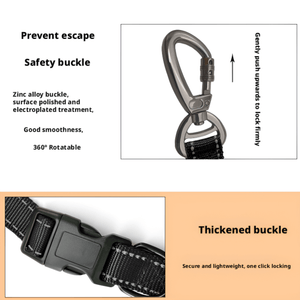 6 - in - 1 Multifunctional Dog Leash - Hands - Free, Adjustable & Reflective Pet Walking Lead - BuddyGlee Pets