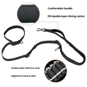 6 - in - 1 Multifunctional Dog Leash - Hands - Free, Adjustable & Reflective Pet Walking Lead - BuddyGlee Pets